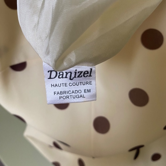 Danizel dress in cream with brown dots; EU size 44 - Picture 5 of 6
